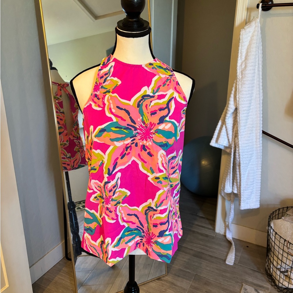 Southern Frock Floral Halter Top